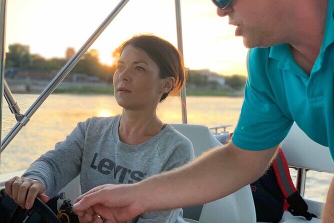 Private Cruise on Vistula in Warsaw for 4 with our Helmsman - Start at Rejsowisko and the WIR Barge floating venue